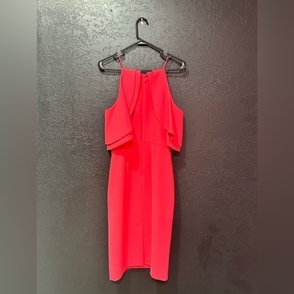 ELIZA J Hot Pink spaghetti strap midi dress Size 8 - Picture 4 of 7